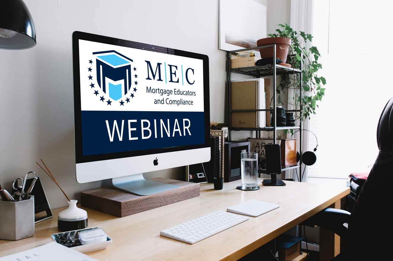 Live Webinar Continuing Education Mortgage Education